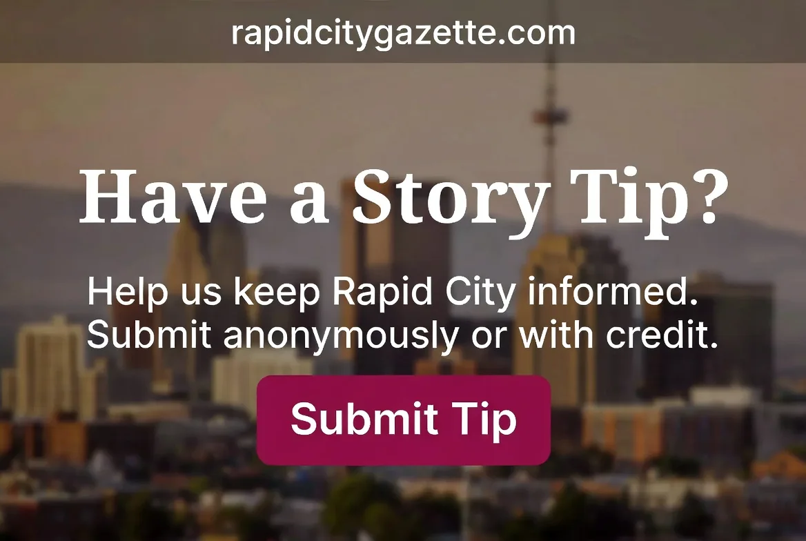Have a Story Tip? Submit to Rapid City Gazette
